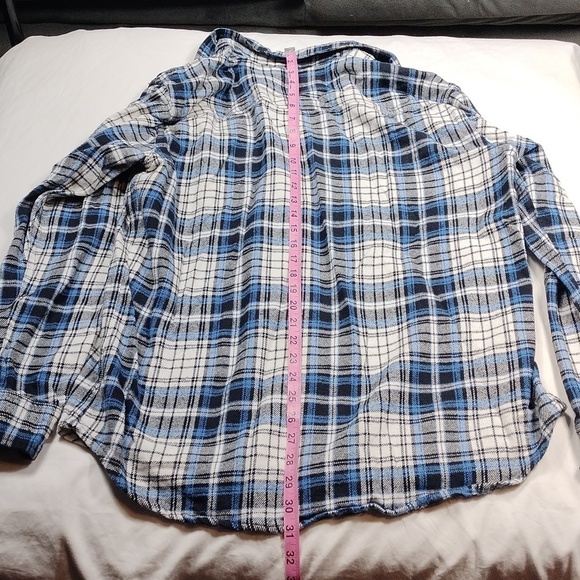 PD&C men's long sleeved button down flannel shirt sized 2X - Picture 7 of 8